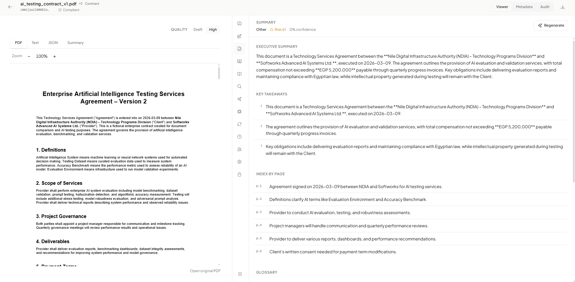 Executive summary — AI-generated document overview